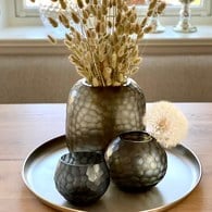 德國Guaxs玻璃花器 SOMBA系列 (煙燻灰、高12公分)