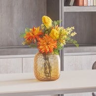 德國Guaxs玻璃花器SOMBA系列(澄黃、高20公分)