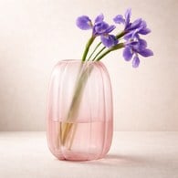 德國Guaxs玻璃花器 LELIBELA系列 (玫瑰粉、高28公分)