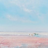 德國KARE 紅海光景藝術掛畫 (100x100公分)