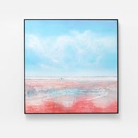 德國KARE 紅海光景藝術掛畫 (100x100公分)