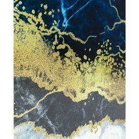 德國KARE 金線藍海藝廊掛畫 (100x100 公分)