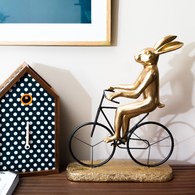 德國KARE 悠遊單車兔雕塑擺飾