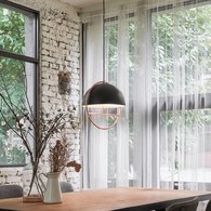 HUAN L 圜|吊燈 (霧黑/紅銅)