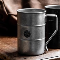 日本Aoyoshi 經典圓柱馬克杯 (霧銀、400毫升)