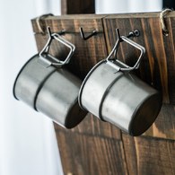 日本Aoyoshi 戶外露營堆疊馬克杯 (霧銀、300毫升)