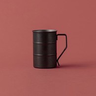 日本Aoyoshi 經典圓柱馬克杯 (霧黑、400毫升)