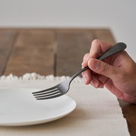 日本Aoyoshi 復古英倫餐叉 (黑、18.7公分)