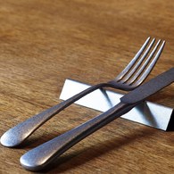 日本Aoyoshi 復古英倫餐叉 (黑、18.7公分)