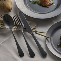 日本Aoyoshi 復古英倫餐刀 (黑、22.2公分)