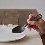 日本Aoyoshi 野營風湯匙 (黑、18.6公分)