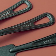 日本Aoyoshi 野營風湯匙 (黑、13.5公分)