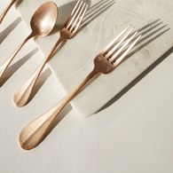 日本Aoyoshi 法式午後餐叉 (玫瑰金、18.5公分)