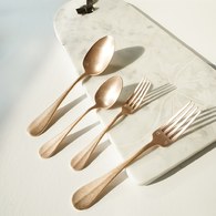 日本Aoyoshi 法式午後湯匙 (玫瑰金、18.5公分)