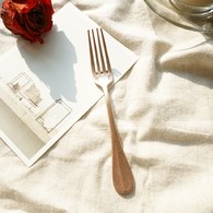 日本Aoyoshi 法式午後餐叉 (玫瑰金、15公分)