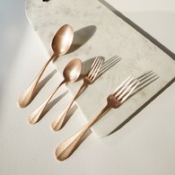 日本Aoyoshi 法式午後餐叉 (玫瑰金、15公分)