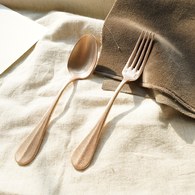 日本Aoyoshi 法式午後餐叉 (玫瑰金、15公分)