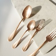 日本Aoyoshi 法式午後湯匙 (玫瑰金、15公分)