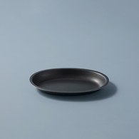 日本Aoyoshi 燭光之夜橢圓深盤 (黑、23.2公分)