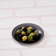 日本Aoyoshi 燭光之夜圓形深盤 (黑、12.5公分)