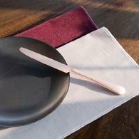 日本Aoyoshi 老英格蘭式餐刀 (玫瑰金、22.2公分)