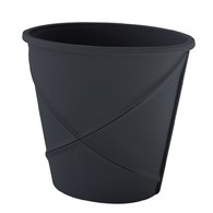 日本 八幡化成 仿皮革軟式收納筒 (黑、容量 11 公升)