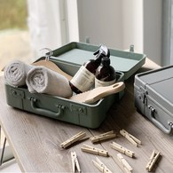 日本 八幡化成 復古行李收納箱 (L號、長 36.8 公分)