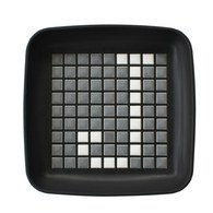 日本 八幡化成 馬賽克自由拼裝飾品盤 (黑色)