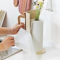 日本 八幡化成 鄉村澆水壺紙巾架 (泥灰、長 20.8 公分)