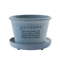 日本 八幡化成 城市農夫淺圓盆 (M號、直徑 18 公分)