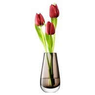 英國LSA 艷彩透底玻璃花器 茶棕