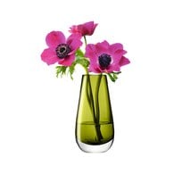 英國LSA 艷彩透底玻璃花器 橄欖綠