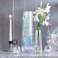 英國LSA 貝殼絢彩水滴弧底花器