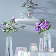 英國LSA 貝殼絢彩球形花瓶 (高16公分)