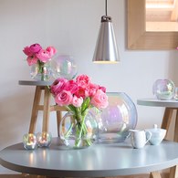 英國LSA 貝殼絢彩球形花瓶 (高16公分)