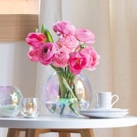 英國LSA 貝殼絢彩球形花瓶 (高16公分)