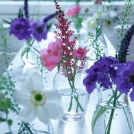英國LSA 水滴弧底玻璃花器 (清透、高35公分)
