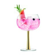 英國LSA 琴酒派對球型高腳杯2入組 (金、420毫升)