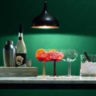 英國LSA 琴酒派對球型高腳杯2入組 (金、420毫升)