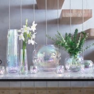 英國LSA 貝殼絢彩球形花瓶 (高11公分)