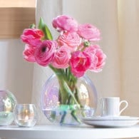 英國LSA 貝殼絢彩球形花瓶 (高11公分)