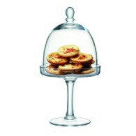 英國LSA 全玻形輪廓拱形蛋糕架 (直徑14公分)