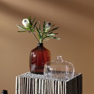 英國LSA 意境・泥炭棕塑口花器 (高27公分)