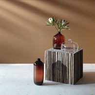 英國LSA 意境・泥炭棕塑口花器 (高27公分)