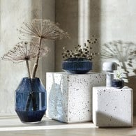 英國LSA 寶石羅馬柱花器(藍寶石、高37公分)