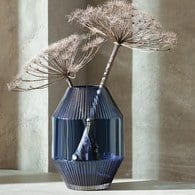 英國LSA 寶石羅馬柱花器(藍寶石、高37公分)