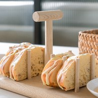 英國LSA Dine白瓷橡木土司架-DI59