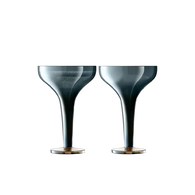 英國LSA 爵士時代炫彩香檳杯2入組 (寶藍、150毫升)-EQ06