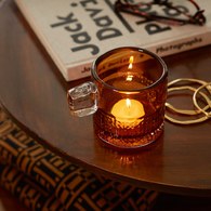 英國LSA 把手系列玻璃燭台 (琥珀)-HN02