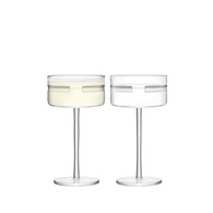 英國LSA 腰封刻紋香檳杯2入組 (290毫升)-HR05